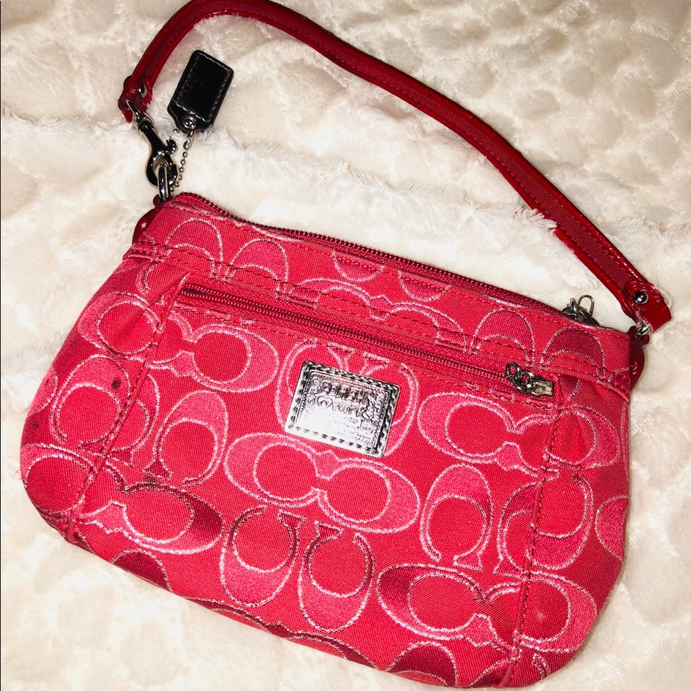 COACH RED  mini purse 👛